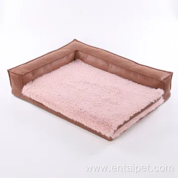 Durable Pet Sofa Cozy Foldable L-lounge Dog Bed